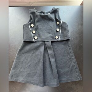 Janie and jack Stylish Black Buttoned Dress